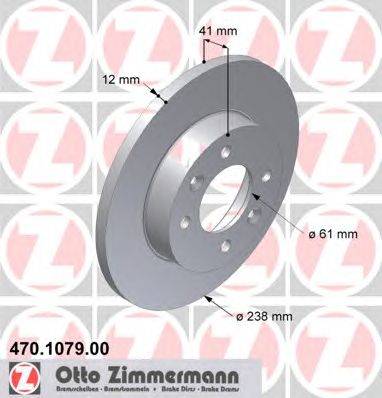 Тормозной диск ZIMMERMANN 470107900