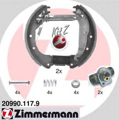 Комплект тормозных колодок ZIMMERMANN 20990.117.9