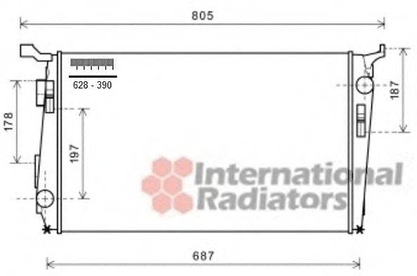 Радиатор, охлаждение двигателя SCHLIECKMANN 60152005