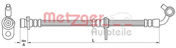 Тормозной шланг METZGER 4110653