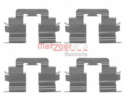 Комплектующие, колодки дискового тормоза METZGER 109-1215