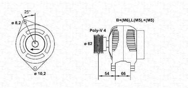 Генератор MAGNETI MARELLI 943355021010