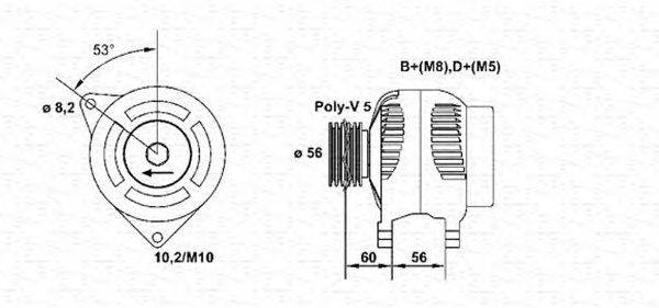 Генератор MAGNETI MARELLI 943356966010