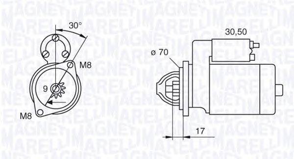 Стартер MAGNETI MARELLI 063191007010