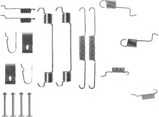 Комплектующие, тормозная колодка HELLA 8DZ 355 201-061