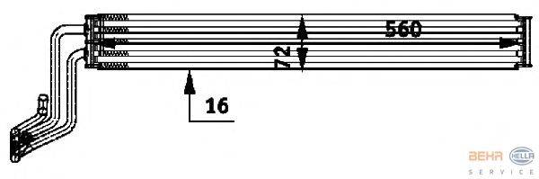 Масляный радиатор, рулевое управление BEHR HELLA SERVICE 8MO 376 726-281