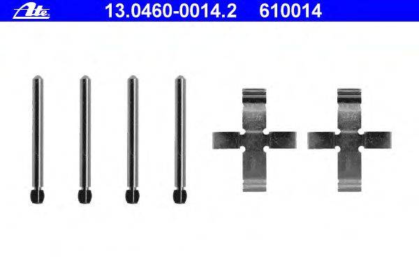 Комплектующие, колодки дискового тормоза ATE 13.0460-0014.2