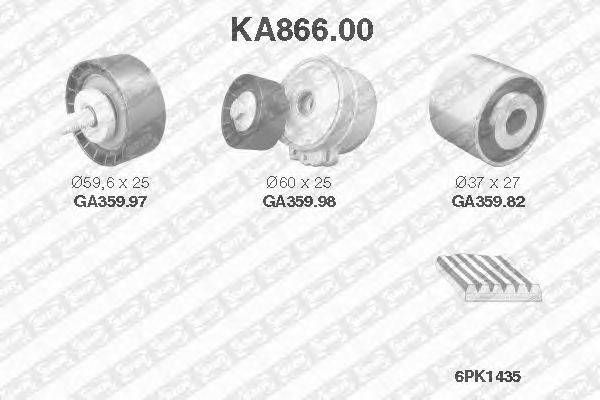 Поликлиновой ременный комплект SNR KA866.00