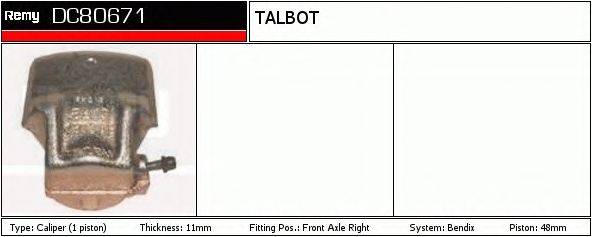 Тормозной суппорт DELCO REMY DC80671