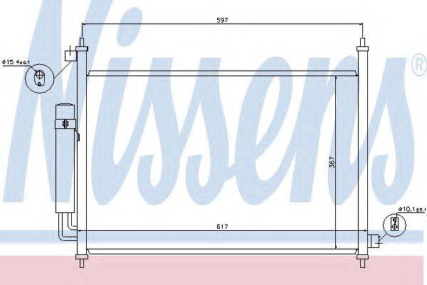 Конденсатор, кондиционер NISSENS 940064