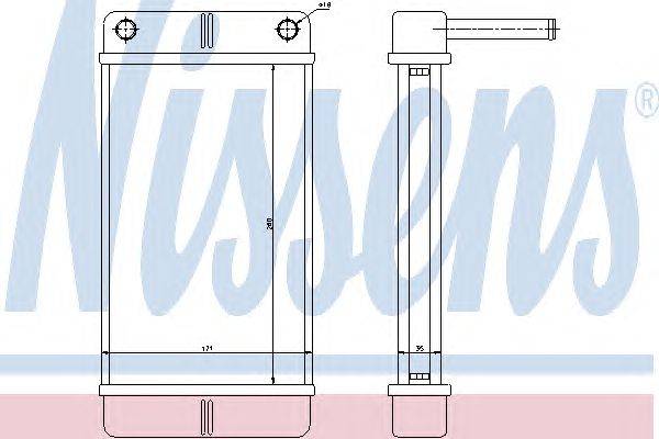 Теплообменник, отопление салона NISSENS 71443
