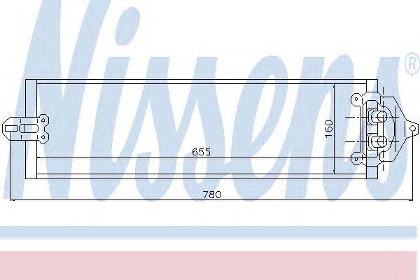 масляный радиатор, двигательное масло NISSENS 90617