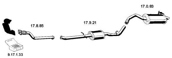 Система выпуска ОГ EBERSPÄCHER 132323