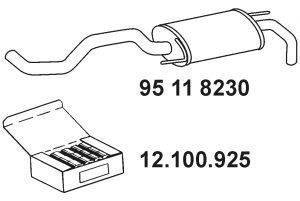 Глушитель выхлопных газов конечный EBERSPÄCHER 95 11 8230