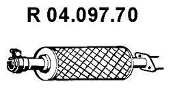 Труба выхлопного газа EBERSPÄCHER 04.097.70