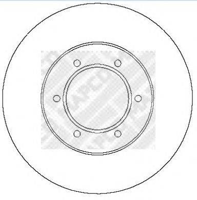 Тормозной диск MAPCO 15281