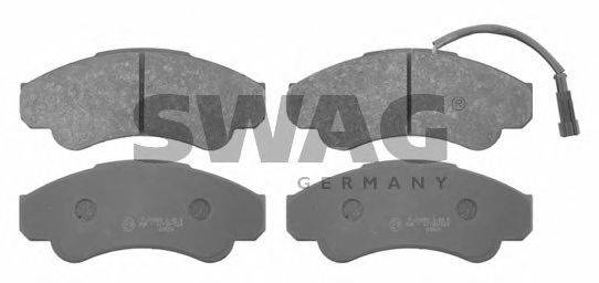 Комплект тормозных колодок, дисковый тормоз SWAG 0252391919W