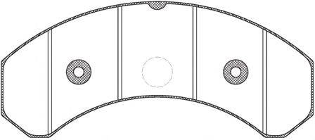 Комплект тормозных колодок, дисковый тормоз ROADHOUSE 29015