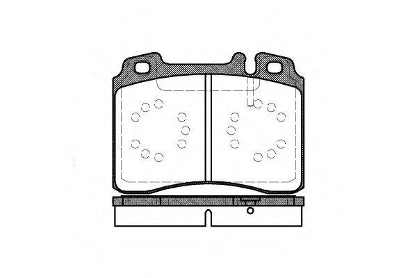 Комплект тормозных колодок, дисковый тормоз REMSA 0379.00