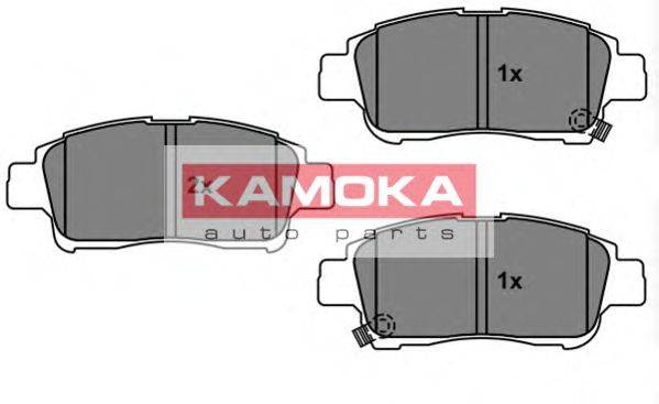 Комплект тормозных колодок, дисковый тормоз KAMOKA 101159