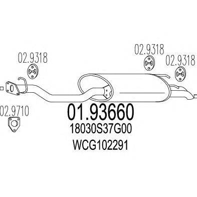 Глушитель выхлопных газов конечный TIMAX 240514