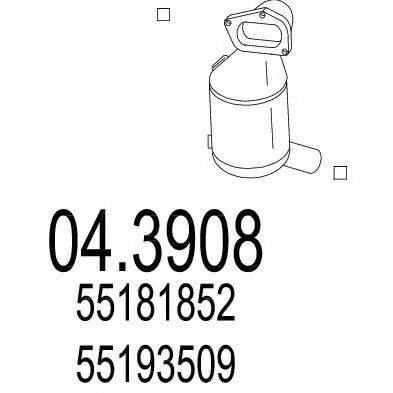 Катализатор MTS 04.3908