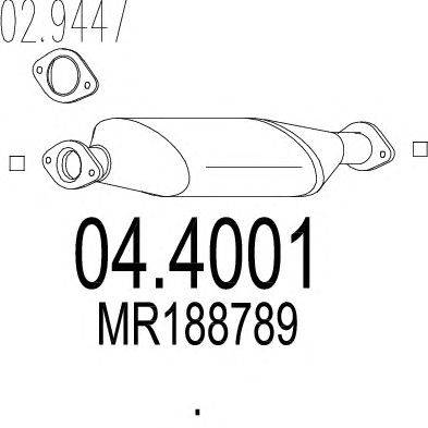 Катализатор MTS 04.4001