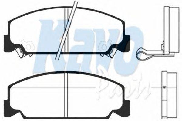 Комплект тормозных колодок, дисковый тормоз KAVO PARTS BP-2014