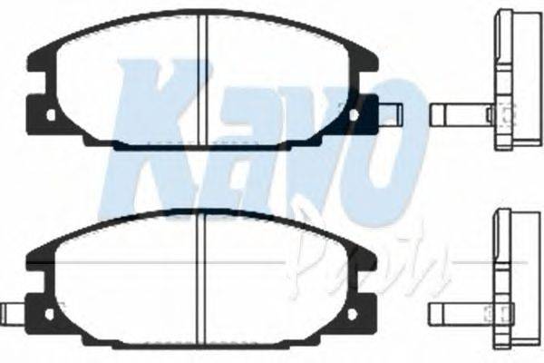 Комплект тормозных колодок, дисковый тормоз KAVO PARTS BP-3500
