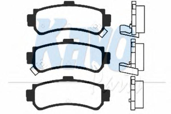 Комплект тормозных колодок, дисковый тормоз KAVO PARTS BP-6555
