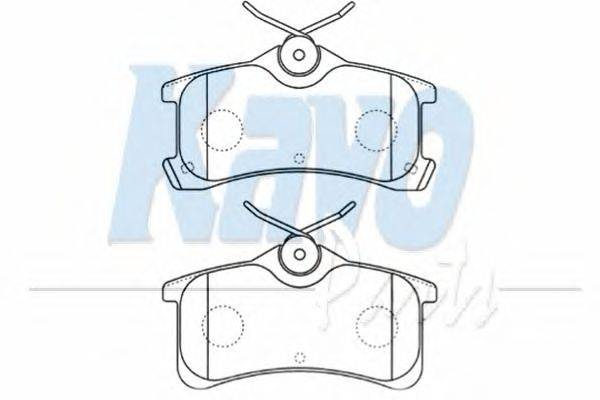 Комплект тормозных колодок, дисковый тормоз KAVO PARTS BP-9081