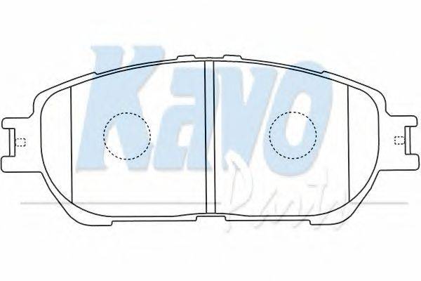 Комплект тормозных колодок, дисковый тормоз KAVO PARTS BP-9108