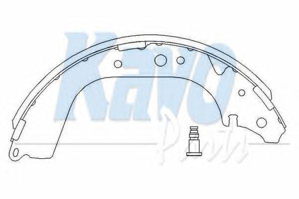 Комплект тормозных колодок KAVO PARTS KBS-7409