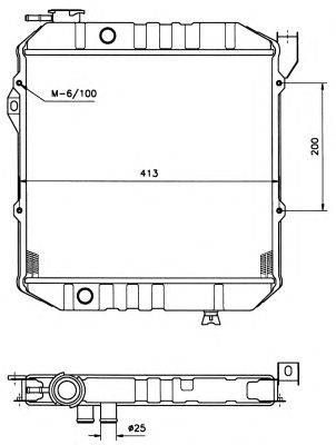 Радиатор, охлаждение двигателя NRF 503161