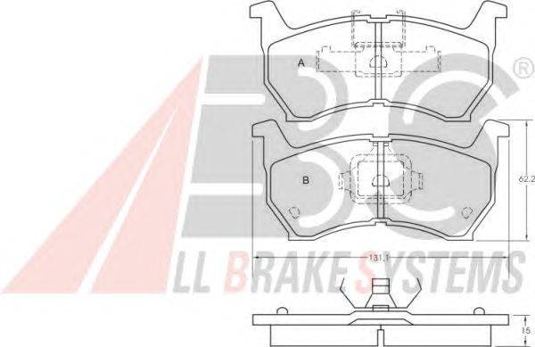 Комплект тормозных колодок, дисковый тормоз QH Benelux BP563