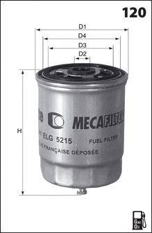 Топливный фильтр MECAFILTER ELG5266