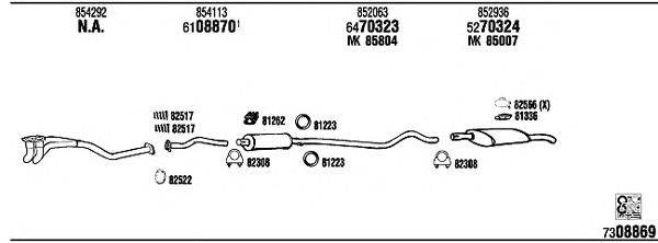 Система выпуска ОГ WALKER OP40068