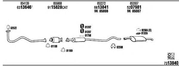 Система выпуска ОГ WALKER OP40128