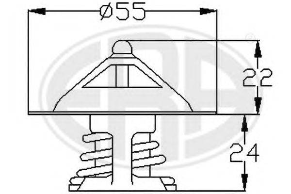 Термостат, охлаждающая жидкость ERA 350099