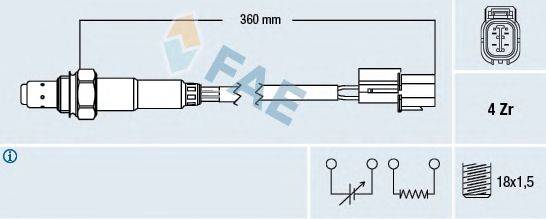 Лямбда-зонд FAE 77375