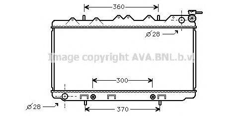 Радиатор, охлаждение двигателя AVA QUALITY COOLING DN2120