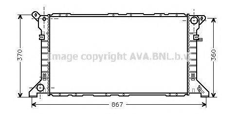 Радиатор, охлаждение двигателя AVA QUALITY COOLING FD2205