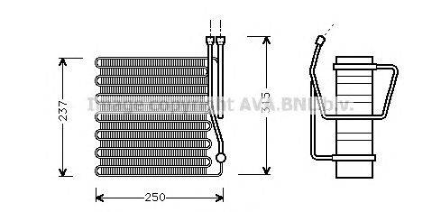 Испаритель, кондиционер AVA QUALITY COOLING JEAV009