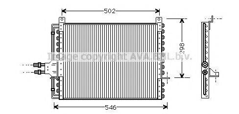 Конденсатор, кондиционер AVA QUALITY COOLING MS5205