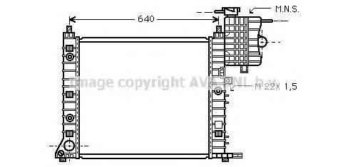 Радиатор, охлаждение двигателя AVA QUALITY COOLING MSA2216