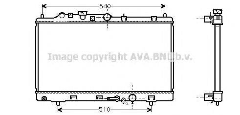 Радиатор, охлаждение двигателя AVA QUALITY COOLING MZ2154