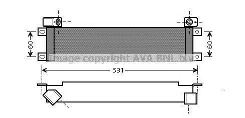 масляный радиатор, двигательное масло AVA QUALITY COOLING RT3289