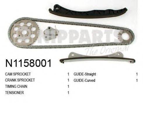 Комплект цели привода распредвала NIPPARTS N1158001