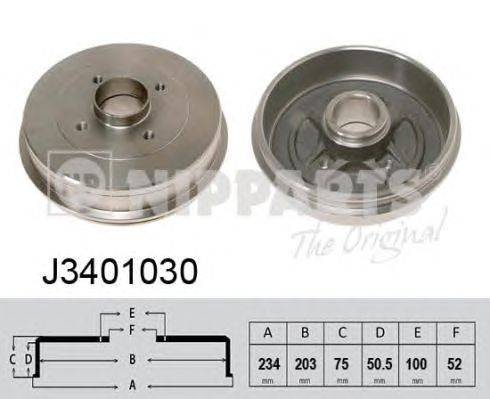 Тормозной барабан NIPPARTS J3401030