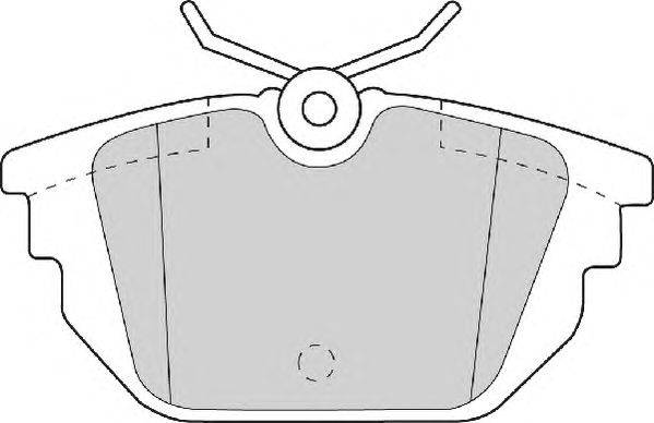 Комплект тормозных колодок, дисковый тормоз DURON 23177